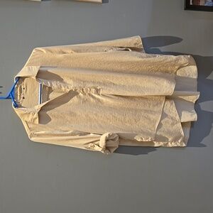 Cream flowy satin top